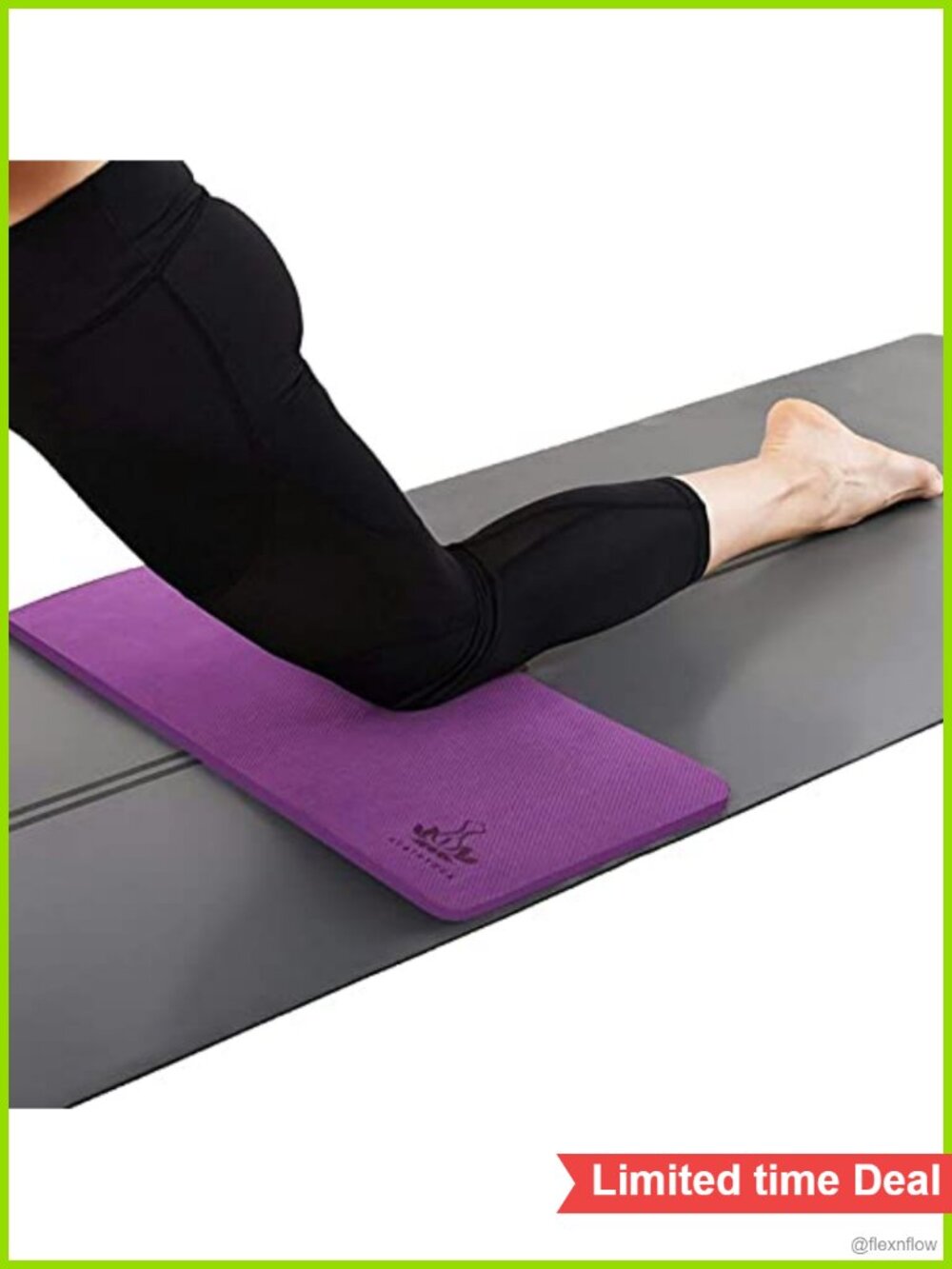 Yoga Knee Pad Cushion TPE Non-Slip Kneeling Pad for Pilates Workout Exercise